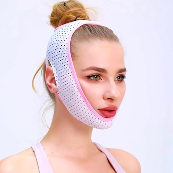 NEW V FACE SLIMMING DOUBLE CHIN BANDAGE FACE MASK - Picture 2 of 3